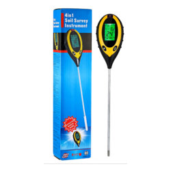 4 in 1 Soil Survey Meter, Soil pH, Moisture, Sunlight, Temp. Meter by Labtex