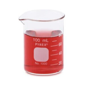 Pyrex 100mL Glass Beaker Colorfull