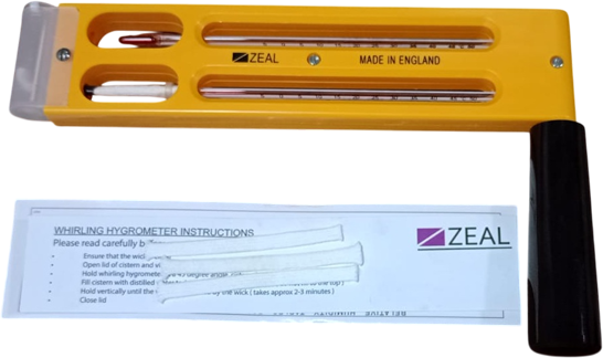 Zeal Psychrometer P2528 Whirling Hygrometer