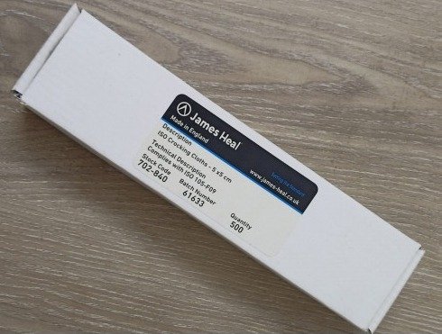 ISO Crocking Cloth James Heal (5x5cm) real picture