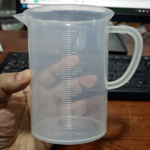 PolyLab Plastic Measuring Jug 500 ml Raw Picture