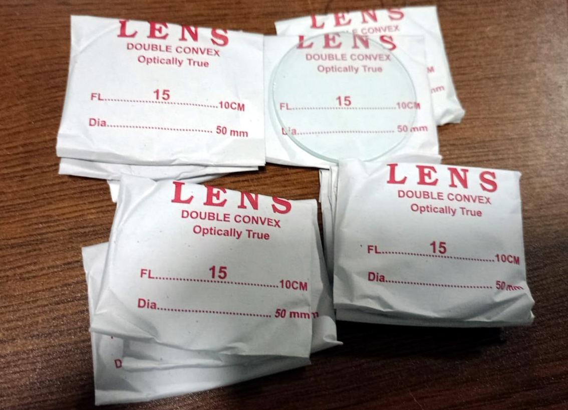 Description of Double Convex Optical Lens 50mm