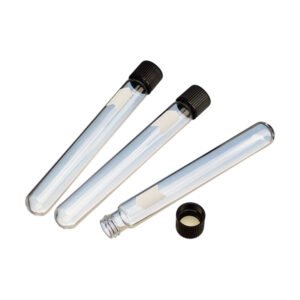 Pyrex Test Tube with Black Cap 4 Inch Clear Tube in Labtex