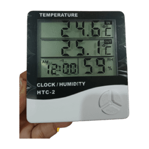 HTC-2 Temperature Humidity Digital Hygrometer with Clock