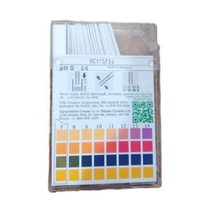 pH Paper Strips for PH Measuring Merck Back Side