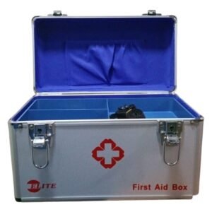 First Aid Box with Security Lock Aluminum Made Open Box