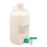 PolyLab 10 Liter Plastic Aspirator Bottle For Laboratory Green