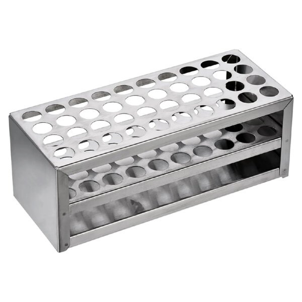 Steel 24 Hole Test Tube Rack, Test Tube Stand Steel 24 Hole Test Tube Rack, Test Tube Stand