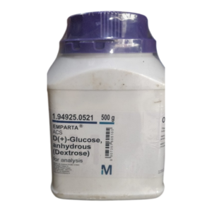 D(+) Glucose anhydrous for Biochemistry 500gm Merck India-Photoroom