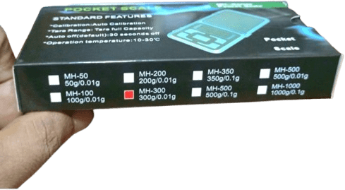 Digital Pocket Scale 0.01g-300g, MH-300 GSM Scale in Box