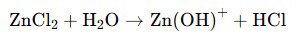 Reaction of Zinc Chloride with Water