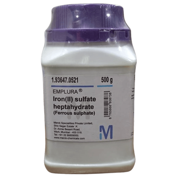 Description Picture of Ferrous Sulfate Heptahydrate 500gm, Merck India