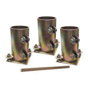 Concrete Cylinder Mould Set 4x8 inch 3 cylinder with metal rod