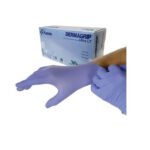 Dermagrip Ultra Nitrile Hand Gloves 1 Box Blue Color, Large Size