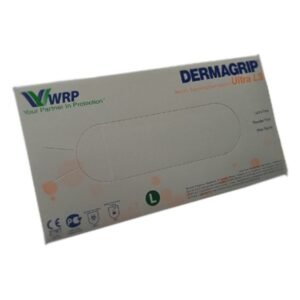 Dermagrip Ultra Nitrile Hand Gloves 1 Box Blue Color, Large Size