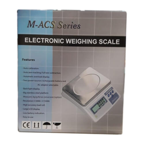 Digital Counting Weight Scale MACS Series 0.1 to 3Kg Box