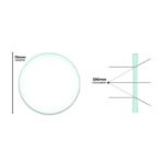 Double Concave Optical Lens 75 mm