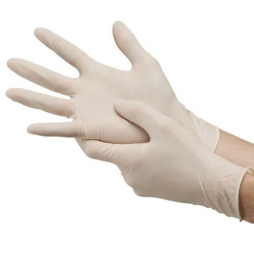 Hand Gloves White for Biology and Chemical Lab