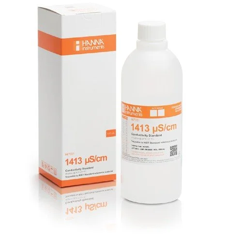 Hanna HI7031L 1413 µS/cm Conductivity Standard, 500mL