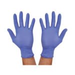 5 Pair Surgical Hand Gloves Blue Color Powder Free Examination Nitrile Gloves