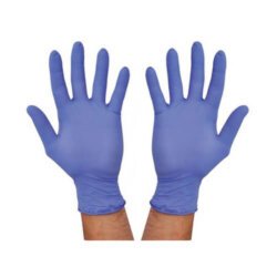 5 Pair Surgical Hand Gloves Blue Color Powder Free Examination Nitrile Gloves