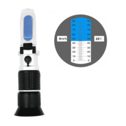 Portable Refractometer for Food, Fruit Juice, Beverages 0-90% Brix