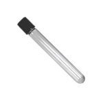 Pyrex Test Tube with Black Cap 4 Inch Clear Tube