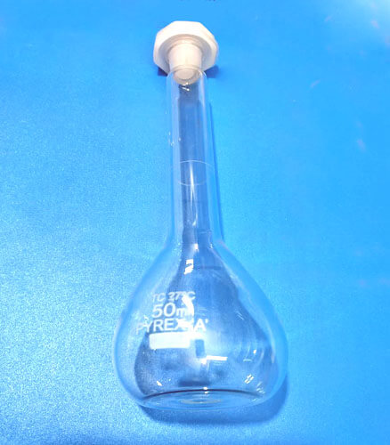 Pyrex Volumetric Flask 50 ml in BD