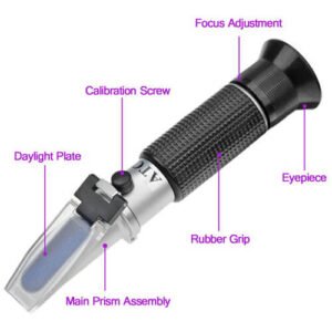 ATC Hydrometer in Wine Making Brix Refractometer 0-32%
