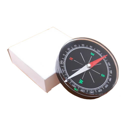Smart Magnetic Compass 70 mm Large Size Black Color Travel Compass Details