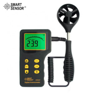 Smart Sensor Digital Anemometer AR826 LCD Display Air Wind Speed Gauge