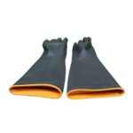 18 Inch Industrial Heavy Duty Rubber Hand Gloves- Black Color