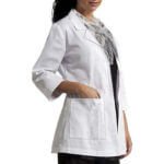 White Medical Apron Best Quality 3 Quarter Sleeve 36 Size