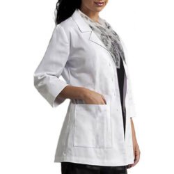 White Medical Apron Best Quality 3 Quarter Sleeve 36 Size