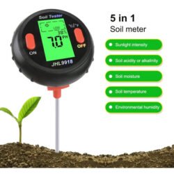 5 in 1 Soil pH, Water, Moisture Meter, Garden Plants Flowers Moist-tester