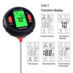 5 in 1 Soil pH, Water, Moisture Meter, Garden Plants Flowers Moist-tester