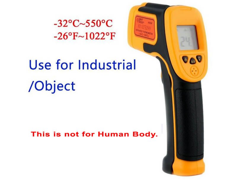 Smart Sensor Infrared Thermometer AS530 Details Panel