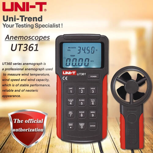 Uni T UT361 Digital Anemometer