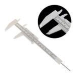 150mm Plastic Slide Caliper, Double Scale Vernier Caliper White Details