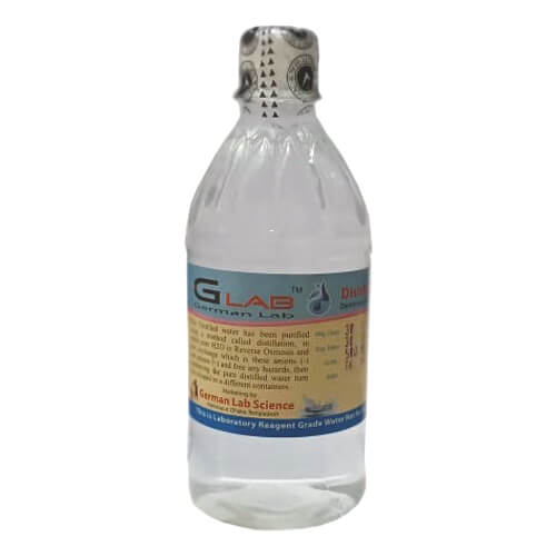 German Lab Distilled Water 500 ml Lab Grade Water