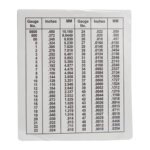 Wire Gauge Meter, SS Wire Thickness Gauge, Round Wire Gauge (1-36)