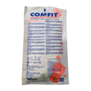 Comfit Surgical Hand Gloves 1 Pair Powdered Latex Gloves Original Malaysian