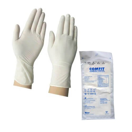 Comfit Surgical Hand Gloves 1 Pair Powdered Latex Gloves Original Malaysian Comfit Surgical Hand Gloves 1 Pair Powdered Latex Gloves Original Malaysian