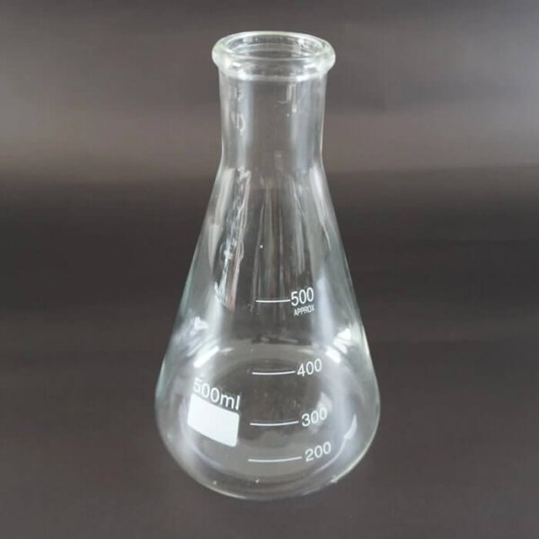 Glass Conical Flask 500ml China Compressed Glass Conical Flask 500ml China