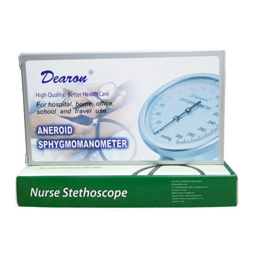 Dearon Analog Blood Pressure Machine with Nurse Stethoscope