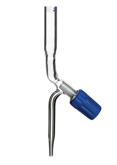 Glass Burette 25 ml Taflon Stopcock Only