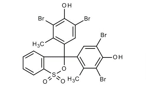 Chemical Structure of Bromocresol Green