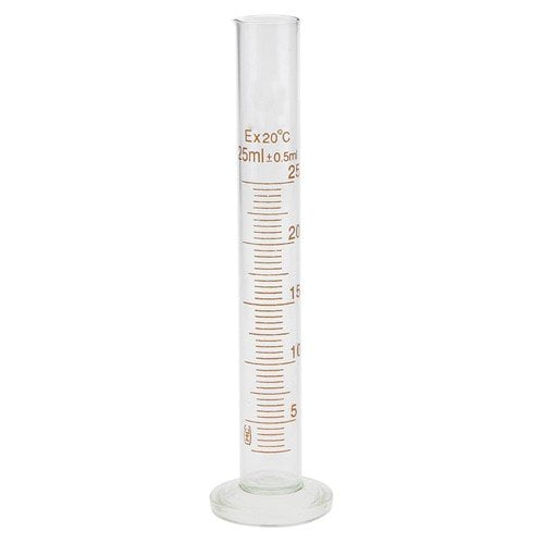 Glass Measuring Cylinder 25ml Graduated Cylinder China