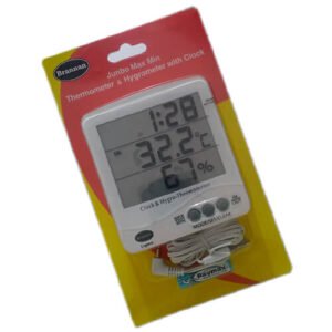Brannan Digital Thermometer Hygrometer with Clock 22