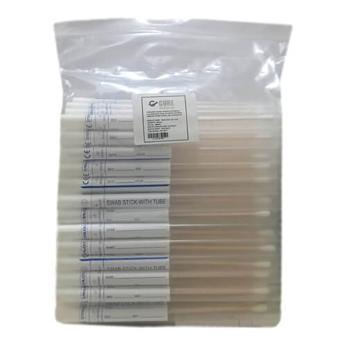 Cotton Swab Stick 6 Inch with Tube in Pack